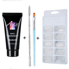 Nail Polish Art For Nails Extensions Manicure DIY (Option: White)
