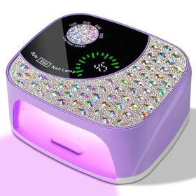 Professional UV LED Nail Lamp For Gel Nails, Cordless Nail Lamp Rechargeable Nail Dryer For Gel Polish, UV Curing Light With 4 Timer & Automatic (Option: Purple)