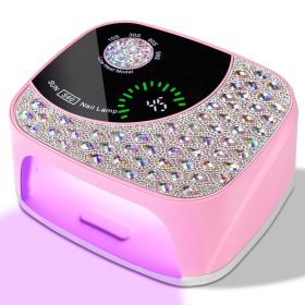 Professional UV LED Nail Lamp For Gel Nails, Cordless Nail Lamp Rechargeable Nail Dryer For Gel Polish, UV Curing Light With 4 Timer & Automatic (Option: Pink)