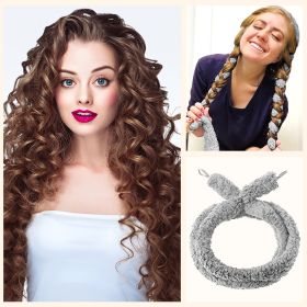 Satin Heatless Hair Curler, Lazy Natural Soft Wave DIY Heatless Curls For Sleep In Overnight, For All Hair Types (Option: W13535444)