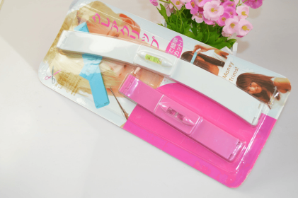 Bang Trimmer Ruler Haircut Splint (Option: Pink)