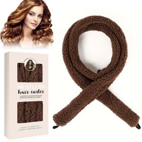 Satin Heatless Hair Curler, Lazy Natural Soft Wave DIY Heatless Curls For Sleep In Overnight, For All Hair Types (Option: W13535450)