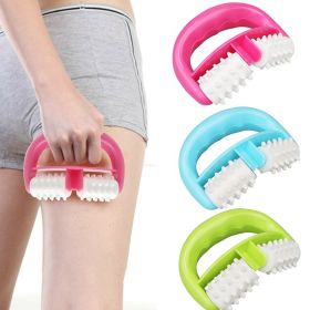 Beauty Massager Fast Anti Cellulite Roller Handheld Anti Cellulite Massager Face Lift Tools Roller Health Care Cellulite Massage (Color: Blue)