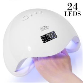 LED Nail Lamp, Nail Dryer Gel Nail Polish Curing LED UV Light With 4 Timers Automatic Sensor LCD Display Professional Nail Art Tools Accessories (Option: SUN5)